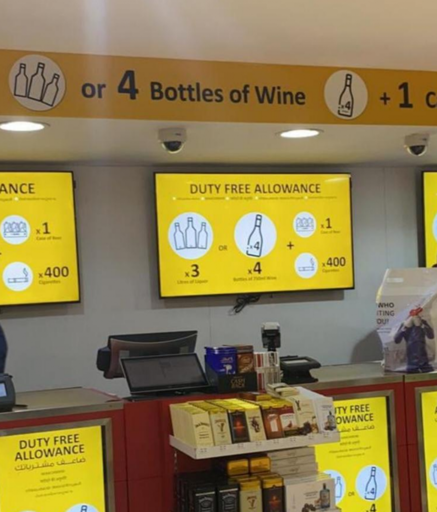 DUTY FREE Regeln in Bahrain